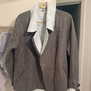 Women’s gray Shearling Jacket